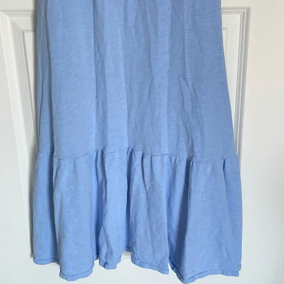 S'edge Blue Cotton Knit Ruffled Midi Dress - 29789 - Picture 13 of 16